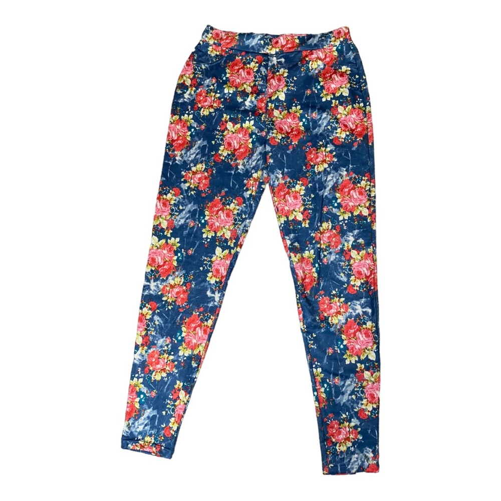 Steve Madden Floral Stretch Jeggings style Leggings | Size L